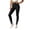Black, variant on Yoga Pants for Womens - High Elastic Waist Solid Color Sport Workout Tight Long Pants M