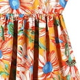 thumbnail image 4 of Girls Casual Dress for Summer Girls Toddler Kids Crew Neck Summer Sleeveless Sundress Casual Beach Floral Prints Party Dress(Color:Yellow,Size:3-4 Years), 4 of 4