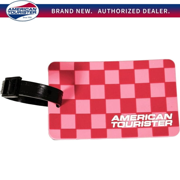 American Tourister Cherry Checks Luggage Tag Walmart Business Supplies