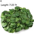 thumbnail image 2 of PULLIMORE 12 Pcs Artificial Hanging Leaf Plants Fake Flowers Leaves Long Green Silk Lvy Vine Garland Home Wall Decor for Wedding Party Garden Balcony Bedroom - 7.22 ft, 2 of 9