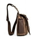 thumbnail image 3 of Bandolera de hombro de lona vintage para hombre Bolsa de mensajero de retazos de cuero en el pecho, 3 of 5
