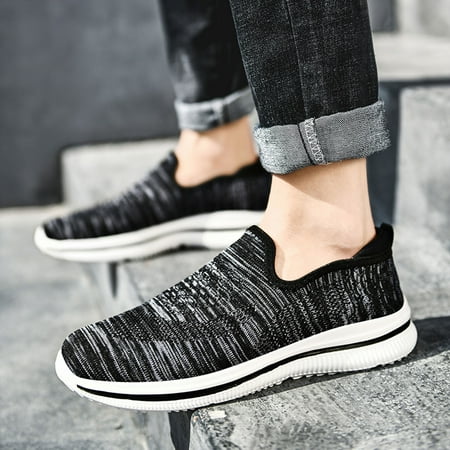 

Vedolay Sneakers for Summer Sneakers for Men s Slip On Comfortable Square-Toe Fashion Flats Shoes A 12