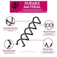 thumbnail image 2 of CHOK 20 Pcs Épingles à Cheveux en Spirale Épingle Rotative Pointes Rondes Anti-Rayures Épingle à Cheveux à Vis Torsadée pour Femmes Style Chignon Bricolage Épingles Bobby en Spirale Noir, 2 of 9