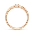 thumbnail image 2 of ANGARA Natural Solitaire Diamond Infinity Promise Ring in 14K Rose Gold for Women (Size-3.7mm| Color-H| Clarity-SI2) | April Birthstone, Anniversary, Jewelry Gift for Women | Natural Diamond Ring, 2 of 10