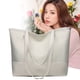 thumbnail image 3 of Bolso Con Asa Superior para Mujer Compras Hombro Empalme Cuero Oxford Bolsos Elegantes Gran Capacidad Simples Calle Viajeros, 3 of 5