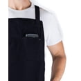thumbnail image 5 of Hudson Durable Goods - Professional Grade Chef Apron for Kitchen, BBQ & Grill – Navy, 5 of 5