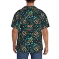 thumbnail image 6 of Picia Owl Doodle Men's Linen Shirts Short Sleeve Cuban Beach Shirts Casual Shirts Button Down Shirt for Men Beach Summer Wedding Shirt-XX-Large, 6 of 7