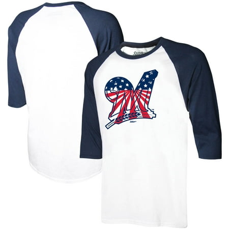 Milwaukee Brewers Stitches Youth Stars & Stripes American Raglan 3/4-Sleeve T-Shirt -