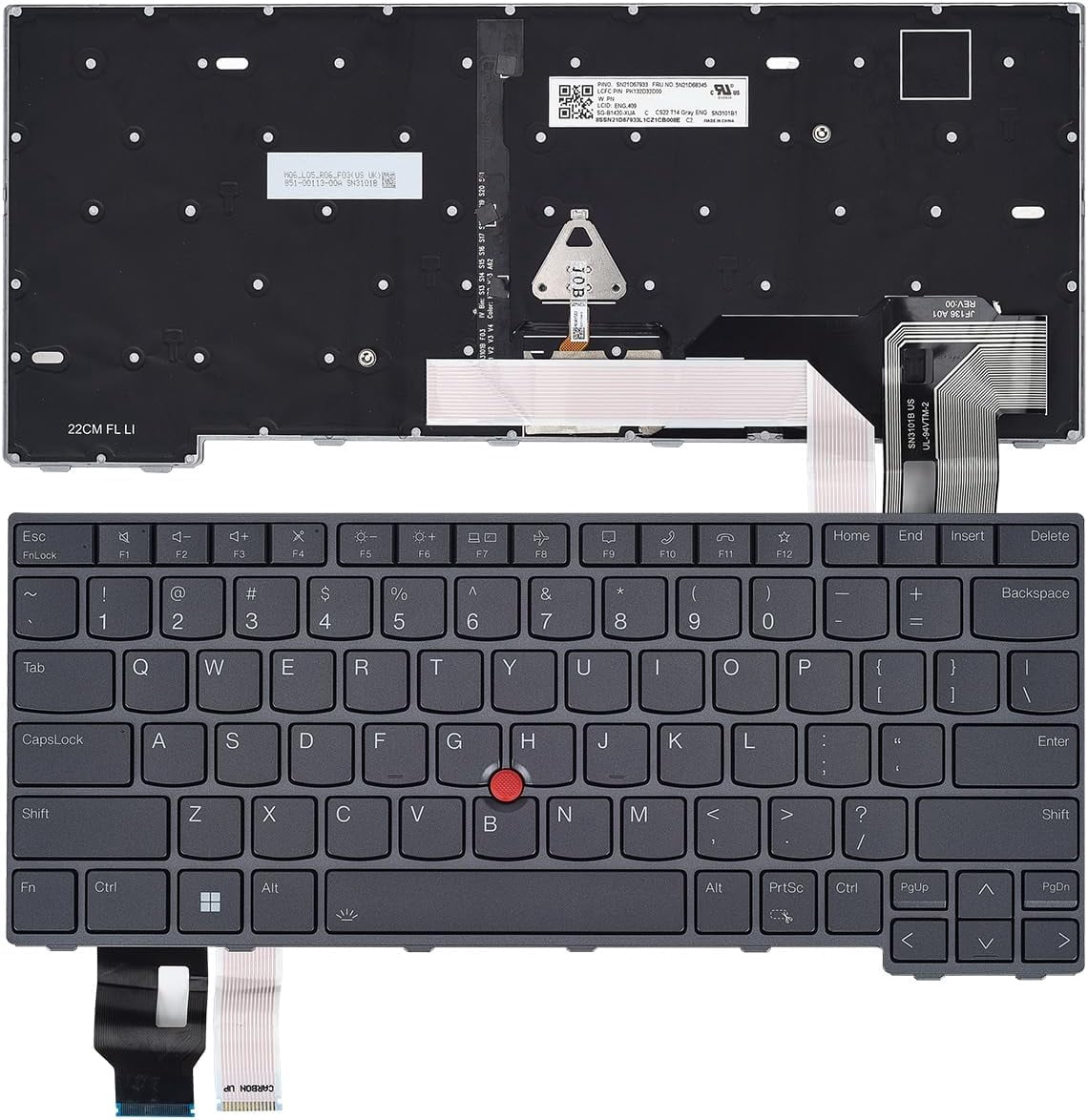 AUTENS Keyboard for Lenovo ThinkPad T14s Gen 2 / P1 Gen 4 / X1 Extreme