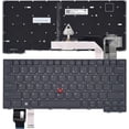 thumbnail image 1 of LIXSUNTEK Nouveau Clavier Non Rétroéclairé pour Lenovo Thinkpad T14 Gen 4, Thinkpad L14 Gen 3 Gen 4 & P14s Gen 3 Gen 4 Series Ordinateur Portable Disposition US, Noir, 1 of 6