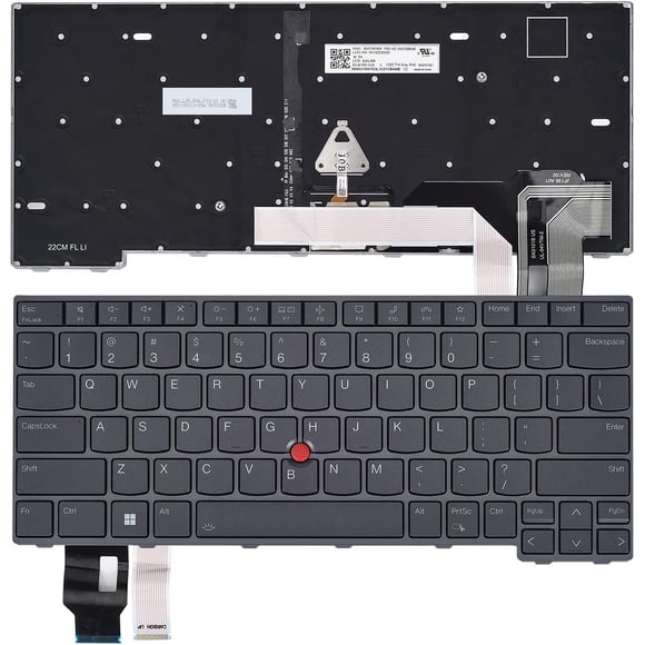 LIXSUNTEK Clavier pour Lenovo ThinkPad T14 Gen 4,L14 Gen 4,P14s G4 Rétroéclairé