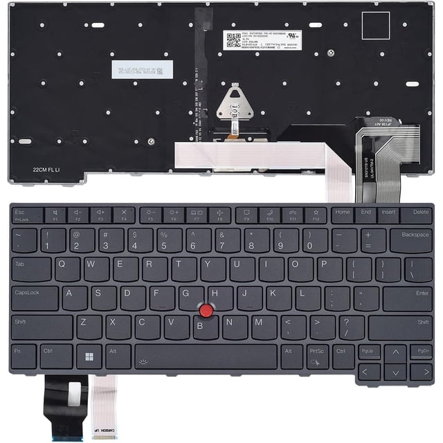 LIXSUNTEK Nouveau Clavier Non Rétroéclairé pour Lenovo Thinkpad T14 Gen 4, Thinkpad L14 Gen 3 Gen 4 & P14s Gen 3 Gen 4 Series Ordinateur Portable Disposition US, Noir