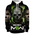 thumbnail image 4 of Sudadera con capucha con estampado 3D del juego de disparos Call of Duty COD, sudadera informal de estilo callejero para entusiastas de los juegos STG, sudadera con capucha de moda Harajuku para hombr, 4 of 5