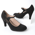 thumbnail image 6 of J. Adams Pixie Mary Jane Pumps - Retro Vintage High Heels - Comfortable Oxford Dress Shoes for Women with Ankle Strap, 6 of 6