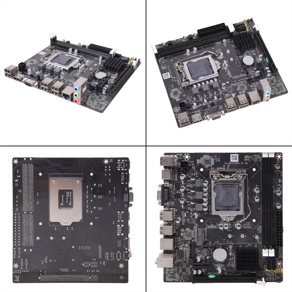 Gieenan Desktop Computer Motherboard 1155 DDR3 H61 Motherboard For 1155Series Processors