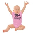 thumbnail image 5 of Warning I'm Teething Funny Shark Romper Boys or Girls Infant Baby Brisco Brands 12M, 5 of 6