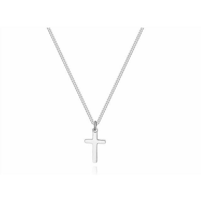 ollar de cruz para colgante de cruz pequeña de acero inoxidable con relleno de oro Xtellar plateado