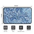 thumbnail image 5 of Blue Paisley Pattern Door Rugs,Washable Non Slip Door Mats Indoor,Decorative Door Mats,Entry Mat Indoor for Entrance,Bedroom,Kitchen,Bathroom,30"x17", 5 of 6