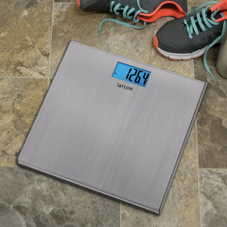 Taylor Digital Textured Stainless Steel 7413W Bathroom Scale