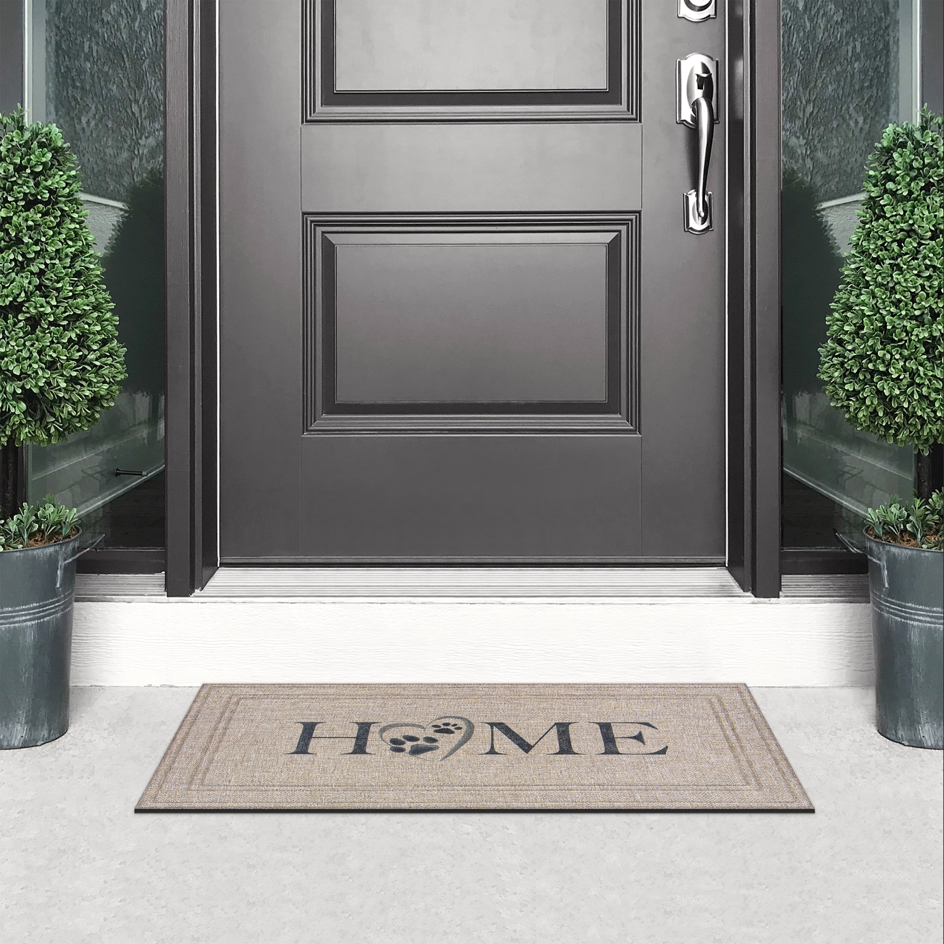 Mainstays Soho Sisal Home Paw Prints Doormat, 20"x36"