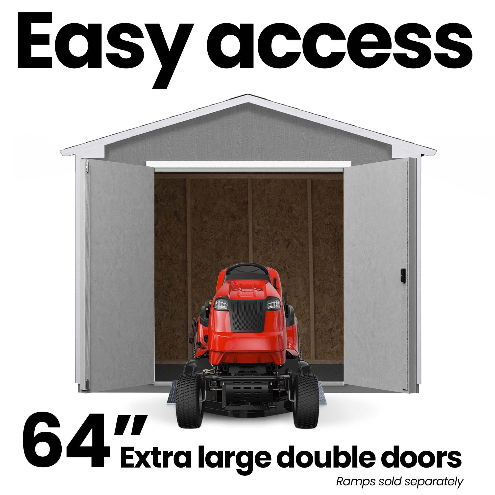 Handy Home Products Cumberland 10 ft. x 8 ft. Gable Outdoor Wooden Storage Shed