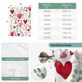 thumbnail image 6 of Valentine's Day Balloon Curtains for Bedroom/Front Door/Bathroom, Pink Red Love Heart Spring Green Botanical Tie Up Curtains 63 Inch Length Light Filtering Kitchen Curtains Shades for Windows 46"x63", 6 of 8