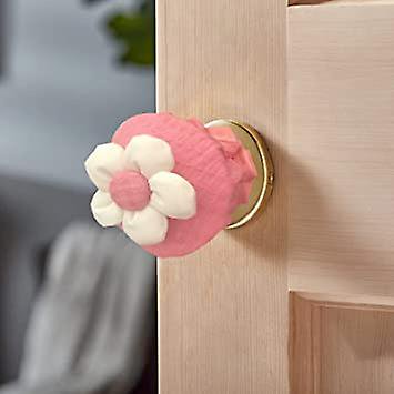 piezas de cubiertas para perillas de puerta para manijas de puertas redondas regulares, reutilizables y lavables, hechas con tela de algodón y almohadilla de esponja gruesa