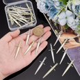 thumbnail image 5 of 32pcs 2 Colors Swords Knife Bookmark Charms Plating Alloy Sword with Skull Pendants Dagger Punk Earring Charms for DIY Jewelry Making and Custom Toymaking, 5 of 9