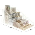 thumbnail image 2 of OnDisplay Java Joe Acrylic Breakroom.Kitchen Coffee Station Organizer for Cups/Lids/Sugar/Tea/Stirrers, 2 of 6