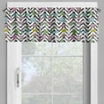 thumbnail image 2 of Ambesonne Chill Valance Pack of 2, Zigzag Colorful, 54"X18", Multicolor, 2 of 5