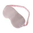 thumbnail image 1 of Silk Sleep Mask Eye Mask Blindfold with Double Layer Silk Filling and Elastic Strap for Full Night's Sleep, Travel and Nap, Pink, 1 of 5