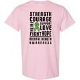 thumbnail image 3 of Inktastic Mental Health Awareness Strength Support Love T-Shirt, 3 of 5