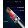 thumbnail image 4 of Cable XLR Aqdocvf Paquete de 2, 7.6 m, Macho a Hembra, Cobre Libre de Oxígeno, 4 of 7