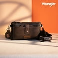 thumbnail image 4 of Wrangler Crossbody Bags for Women Shoulder Wallet Small Purse with Adjustable Guitar Straps, Coffee, 4 of 7