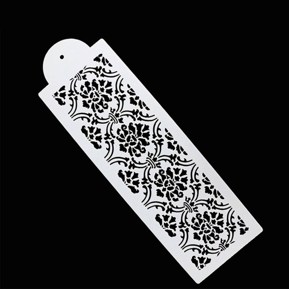 Flower Lace Cake Stencil Cookie Cutter Embossing Fondant Border Mold LL 