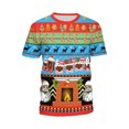 thumbnail image 2 of Awdenio T-shirt à Manches Courtes Amusant Imprimé de Noël pour Hommes, 2 of 4