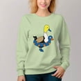 thumbnail image 6 of Women's  Crew Neck Pullover Cozy Clothes Autumn Winter-Duck Print, 6 of 16