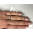 thumbnail image 3 of 2/3 Carat Diamond Two Row Band Ring in 14k White Gold (H-I, I1-I2, cttw) Size 6, 3 of 5