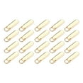 thumbnail image 2 of 20 Pcs Languettes de Tirage de Fermeture Éclair Remplacement Robuste Fixateur de Fermeture Éclair Étiquettes de Réparation Tirage Or, 2 of 9