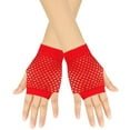 thumbnail image 1 of RXIRUCGD Gants en Résille Extensibles Sans Doigts Accessoires de Fête Gants de Costume en Maille pour Femmes, 1 of 3