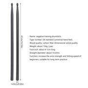 Milue 1 Pair Drum Stick 5A Drumsticks Carbon Fibers Drumsticks Snare Drum Stick Set