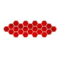 thumbnail image 2 of Flexible Reflective Hexagon Mirror Sheets Self-Adhesive Mirror Tiles Non-Glass Mirror, 2 of 7