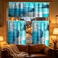 thumbnail image 6 of Three Piece Kitchen Curtain Set, Light Filtering Cafe Curtains With Valance For Basement Bathroom Small Windows Farmhouse Home Decoration And Privacy, 6 of 7