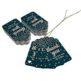thumbnail image 3 of Inkdotpot Real Rose Gold Foil ThankYou From The New Wedding Tags Favor Hang Paper Tags 100 Pack, 3 of 6