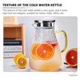 thumbnail image 2 of Mimosa Pitcher Glass Cold Water Jug with Lid 1 Gallon Iced Coffee Pitchers Decanter Desktop Accessories Tea Clear, 2 of 6