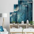 thumbnail image 5 of Design Art - Grande Lune dans une Forêt Bleue, 5 of 5
