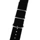 thumbnail image 3 of Correa de reloj de lona de nailon tejida para deportes de infantería unisex, color negro, 20 mm Negro 20mm Hugo Correa de reloj de nylon 22mm, 3 of 9