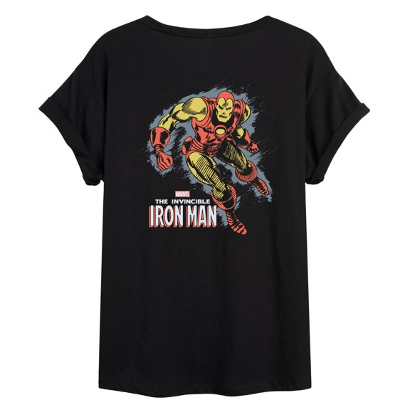 Marvel Iron Man - Sketch - Women's Oversized Graphic T-Shirt
