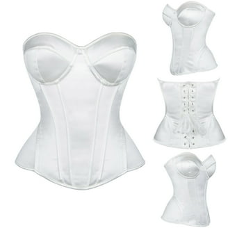 MISS MOLY Women's Plus Size Overbust Bridal Corset Bustier Lace Up MISS MOLY Women's Plus Size Overbust Bridal Corset Bustier Lace Up