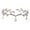 White, variant on Wedding Hair Tiara Shiny Rhinestone Bridal Crown Leaves Shape Adjustable Tiara Wedding Hair Accessories Headpieces Head Jewelry